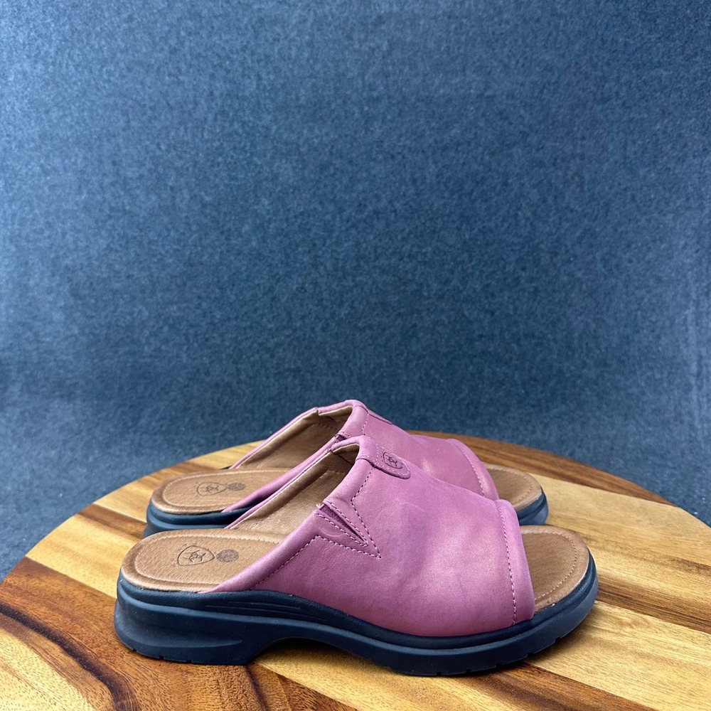 Ariat Women's Leather Slide Slip On Sandals ATS Equipped Soles Sz 8B Style 95262